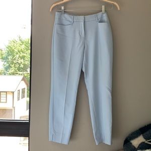 Express cropped, light blue work pants. Size 0.